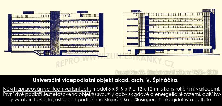 Universální výrobní objekt - arch. Šplháček 1977