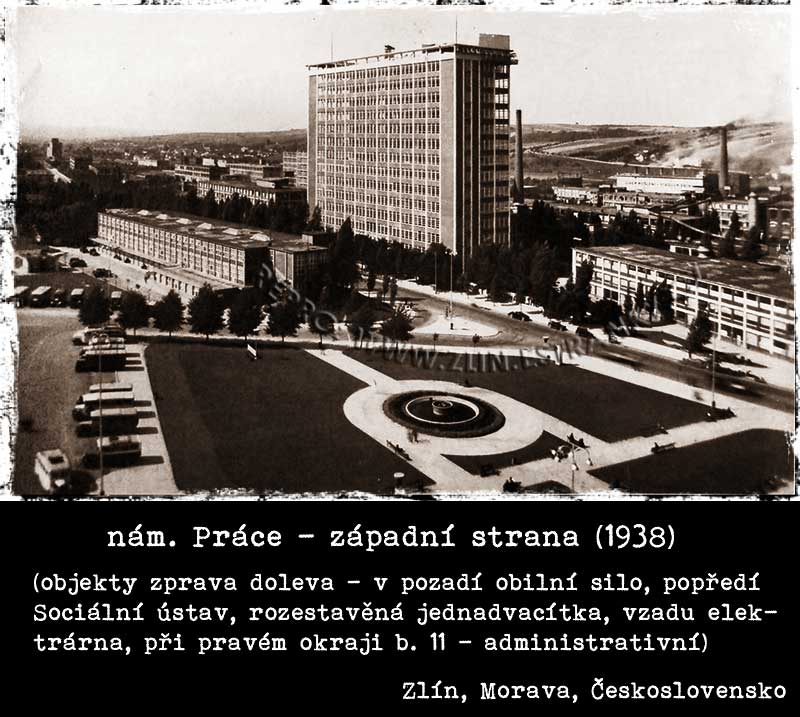 Náměstí Práce - západní strana  (1938)